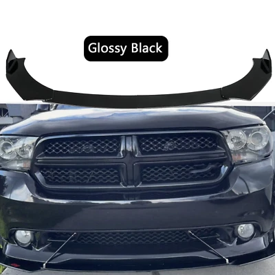 For Dodge Durango SXT RT SRT Glossy Front Bumper Lip Spoiler Splitter Body Kit - Image 1 of 4