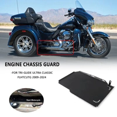 Protector de placa deslizante chasis base motor FLHTCUTG ultra clásico para Harley Tri-Glide Foto 1 de 4