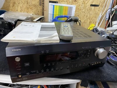 Integra DTR 7.2 Ch. 700 Watt Home Theater Receiver BUNDLE remote and manual - Image 1 of 4
