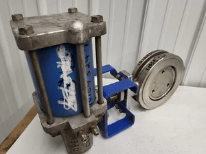 Jamesbury 6" 815W113600XZ Wafer Sphere Valve w/ actuator Xtreme - Picture 1 of 6