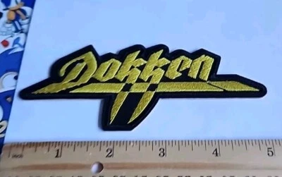 Dokken Embroidered Sew/Iron On Band Patch
