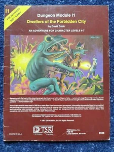 TSR AD&D Original 1981 Dungeon Module I1 Dwellers of the Forbidden City 9046 VG - Picture 1 of 1