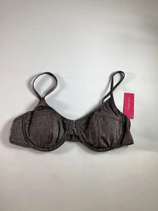 Girls Xhilaration Black Swim Bikini Top NEW - Picture 1 of 3