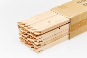 CANVAS WOODEN STRETCHER BARS - 18mm and 38mm Thick - Sold in Pairs in many sizes - Picture 1 of 18