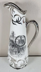 Masonic Lodge No. 9 F & A M Fluted Pitcher Trenton NJ Maddock & Sons 1910 - Picture 1 of 7