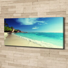 Leinwandbild Kunst-Druck 125x50 Bilder Landschaften Seychellen Strand