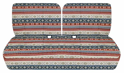 Fundas de asiento de banco Aztec aptas para Ford Custom 1949-1952 sedán de 2 puertas 50/50 superior, asiento sólido Foto 1 de 4