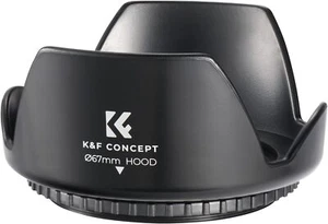 K&F Concept Tulip Flower Lens Hood 52/58/67mm for Canon,Nikon,Sony Cameras - Picture 1 of 28