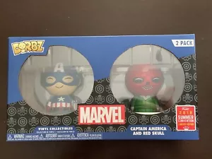 NUEVO Capitán América Cráneo Rojo Marvel Paquete de 2 Convenciones de Vinilo Dorbz Exclusivo - Imagen 1 de 6