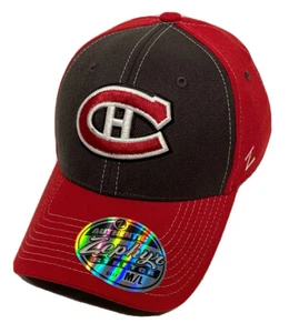Zephyr NHL Montreal Canadiens RARE “ZH" Curved Bill Stretch Fit Hat BRAND NWT - Picture 1 of 6
