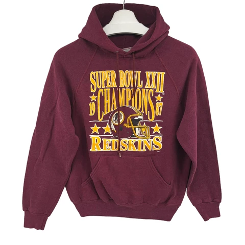 Vintage 80's Washington Redskins Pullover Hoodie Superbowl XXII Champions Sz L Cover