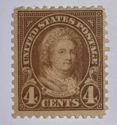 Travelstamps: 1926-1928 US STAMPS SC# 636, 4c, MINT,OG,LH , Martha  Washington - Image 1 of 4