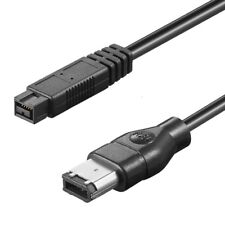 6-pin - 9-pin FireWire Kabel 1,8m IEEE 1394a Stecker 800 Mbps ca 2m