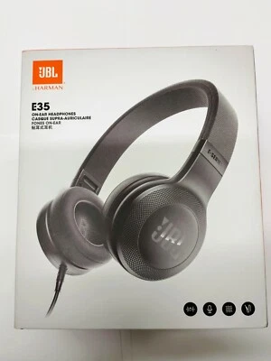 JBL-by HARMAN / E35 / On-Ear Headphones / Button Remote with Mic - Black - Image 1 of 4