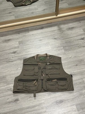 Chaqueta chalecos Orvis vintage verde para hombre talla XL Foto 1 de 4