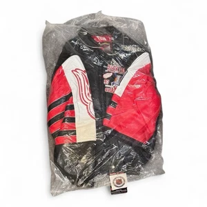 L Jeff Hamilton JH Platinum Leather Jacket – Red/White Varsity 2008 Red Wings - Picture 1 of 7
