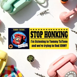 Stop Honking I'm listening to Tommy Tutone Jenny Jenny 8675309 Window Sticker o - Picture 1 of 4
