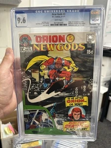 NEW GODS 3 CGC 9.6, WHITE PAGES, ORIGIN AND 1ST APPEARANCE BLACK RACER (DC 1971) - Picture 1 of 2