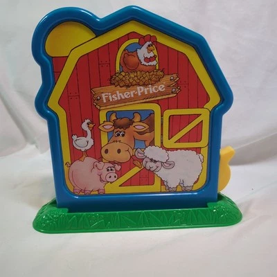 Fisher Price Barnyard Bingo 1994 Repuesto Granero Token Llamador Con Base Funciona  Foto 1 de 4