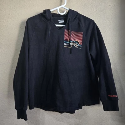 Merrell Womens Midlayers Foothills Pullover Hoodie Black Size Medium - Изображение 1 из 4