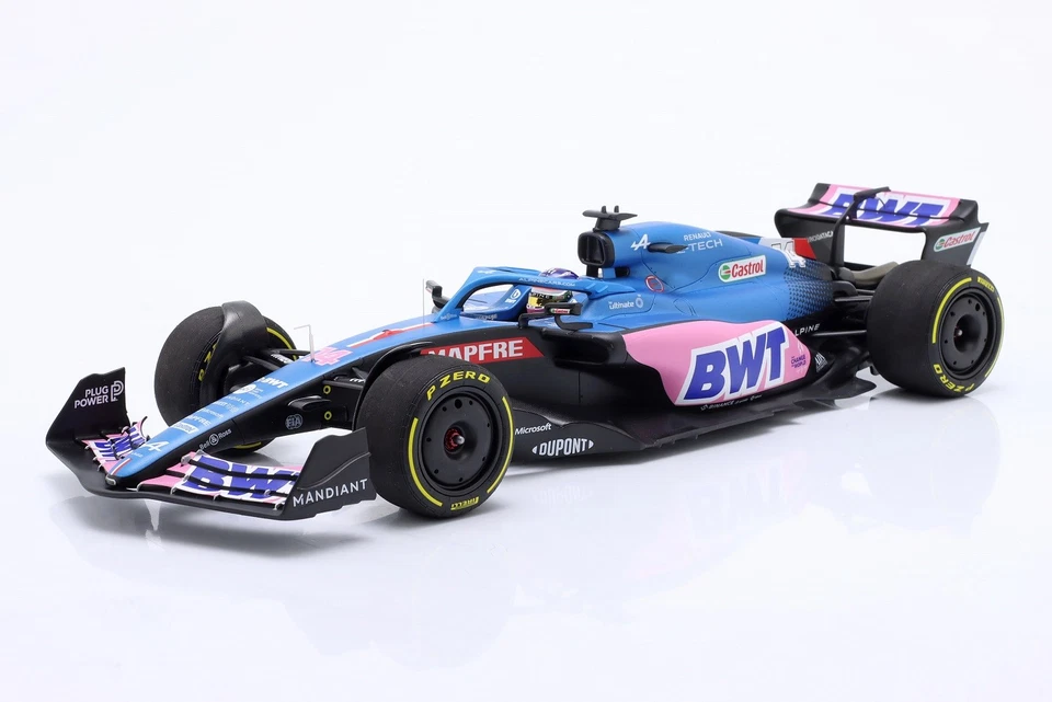 Fernando Alonso Bwt Alpine F1 Team A522 Stampatralia Gp 2022 1:18 - Immagine 1 di 1