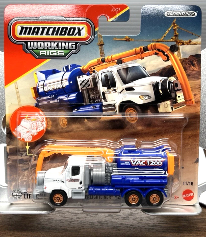 Matchbox Working Rigs Freightliner M2106 MBX 2025 aspiradora de servicio #11 Foto 1 de 1