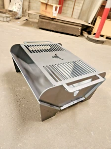 Collapsible Steel Firepit + Grill 4mm thick steel, Aussie made with Aussie Steel - Picture 1 of 13