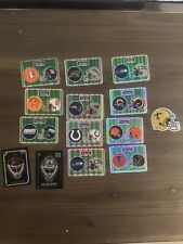 Lot Of 12 NFL Team Stickers 1994 Vending Machine + NHL Stickers