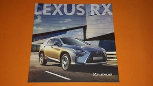 Lexus RX S SE Luxury F Sport car brochure catalogue January 2017 MINT R X - Picture 1 of 5