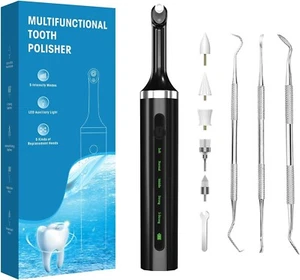 Electric Cordless Tooth Polisher & Plaque Remover for Dental Cleaning, Whitening - Picture 1 of 7