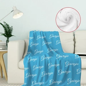 Customized Names Blanket, Personalized Fleece Name Blanket For Kids Baby Friends - Picture 1 of 20