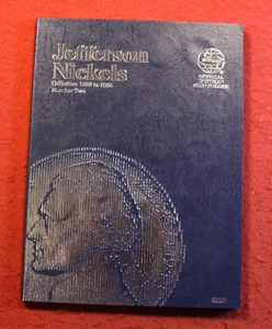 1962-1995 Jefferson níquel 66 carpeta de monedas nueva carpeta Whitman circulada completa - Imagen 1 de 6