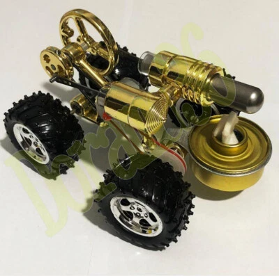 Mini Metal Hot Air Stirling Engine Motor Flywheel Generator DIY Model Toy - Image 1 of 4