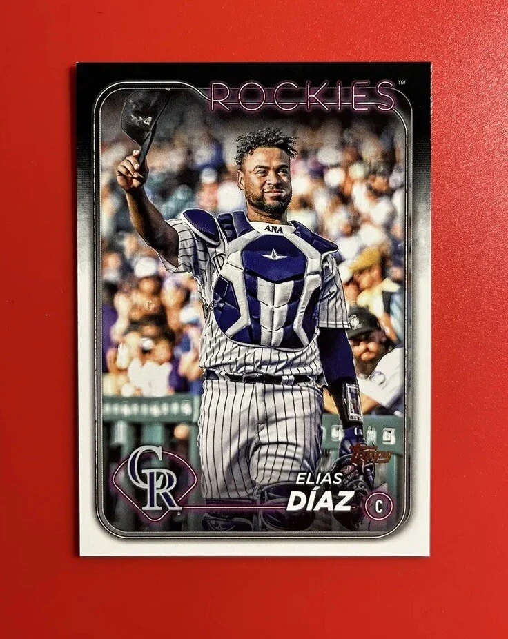 2024 Topps Series 1 ELIAS DIAZ SSP GOLDEN MIRROR Variation Colorado Rockies #161