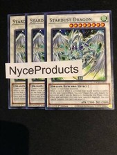 Yugioh 3x Stardust Dragon TOCH-EN050 Rare 1st Edition Playset
