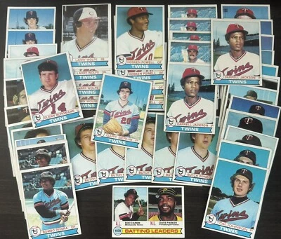 Lote de tarjetas de béisbol vintage 1979 ~ gemelas Foto 1 de 4