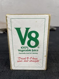NEW V8 Vegetable Juice Drink Vintage Sealed Playing Card - Picture 1 of 6