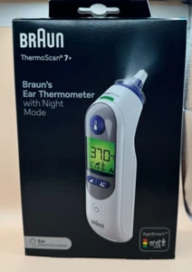 Braun ThermoScan 7 + Plus Ear Thermometer Baby Toddler Thermo Scan Age Smart - Picture 1 of 11