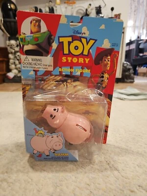 1995 Pixar Disney Toy Story HAMM wit Pop Up Coin Action Figure (Bubble Lifting)  - Image 1 of 4