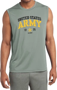 US Army 1775 Sleeveless Moisture Wicking Shirt - Picture 1 of 6