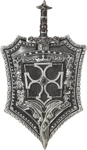 Crusader Shield & Sword Toy Fancy Dress Up Halloween Child Costume Accessory - Picture 1 of 1