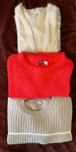 (Lot of 3) Pre-Owned Charlotte Russe H&M Divided Womens Large L Sweater Cardigan - Picture 1 of 24