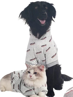 KIRKLAND Signature PET DOG CAT LOGO SUDADERA CON CAPUCHA REFLECTANTE ELIGE TALLA Y COLOR NUEVO Foto 1 de 4