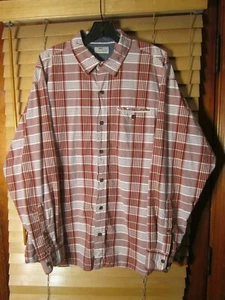 Bob Timberlake Men's L Dress Shirt Red Plaid Long Sleeve Button Down Pocket EUC - Picture 1 of 4