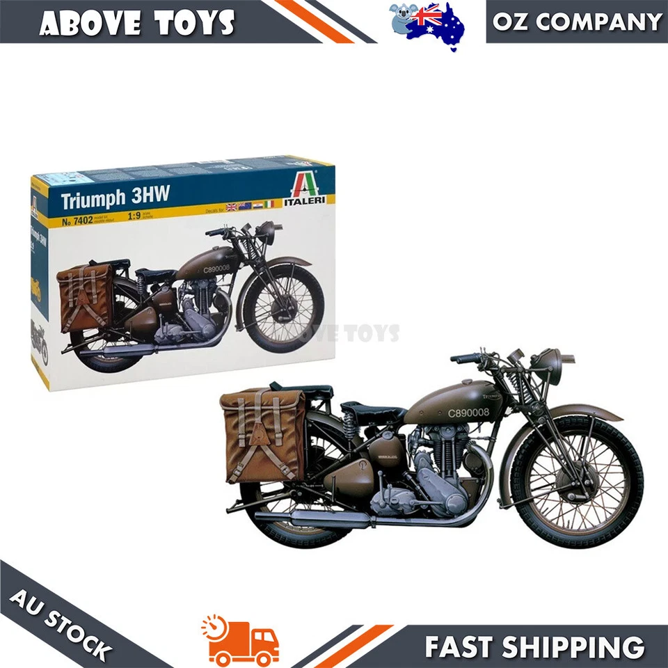 Italeri 1:9 Scale Triumph 3HW Military Motorcycle Plastic Model Kit - Изображение 1 из 3