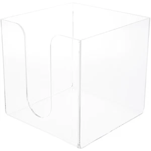 Plymor Clear Acrylic Napkin Holder, 6.25"H x 6.25"W x 6.25"D (Holds 6" Napkins) - Picture 1 of 2