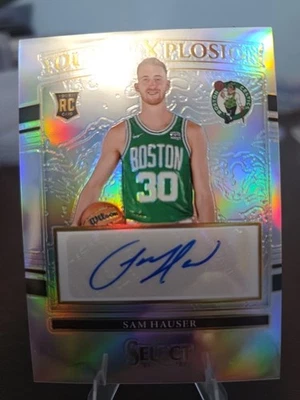 2021-22 Panini Select - Youth Explosion Signatures Sam Hauser #YE-SHS Silver... - Image 1 of 4