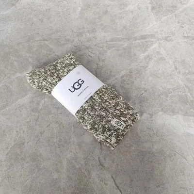 NUEVOS UGG Calcetines Acanalados Super Pile para Mujer - Slouchy Threaded Crew - Regalo Perfecto Foto 1 de 4