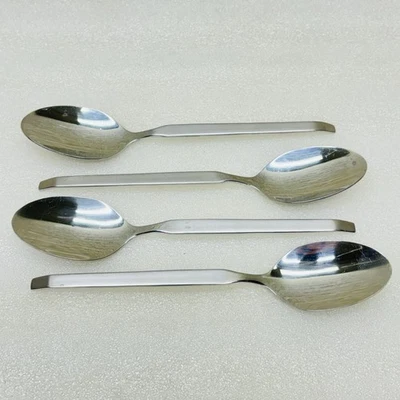 Лот/комплект из 4!! Godinger рампа матовый из нержавеющей стали 6-5/8» чайные ложки • VGUC!! - Изображение 1 из 4