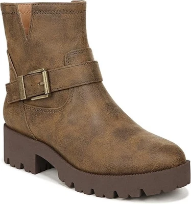 Nuevos botines Zodiac para mujer Miller con suela de orejetas recortada hebilla marrón talla 7,5 M nuevos en caja Foto 1 de 4